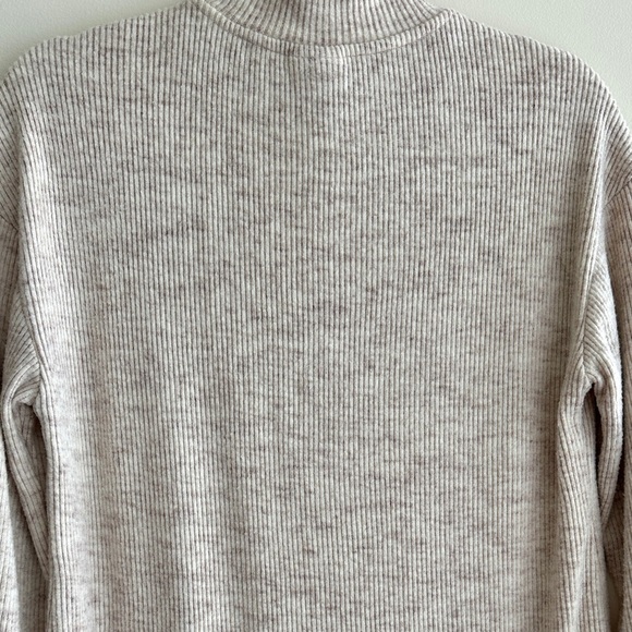 DOLAN Mockneck Long Sleeve Sweater with Keyhole Neckline, Tan, Size XS - Picture 16 of 16